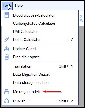 SiDiary on USB-Stick